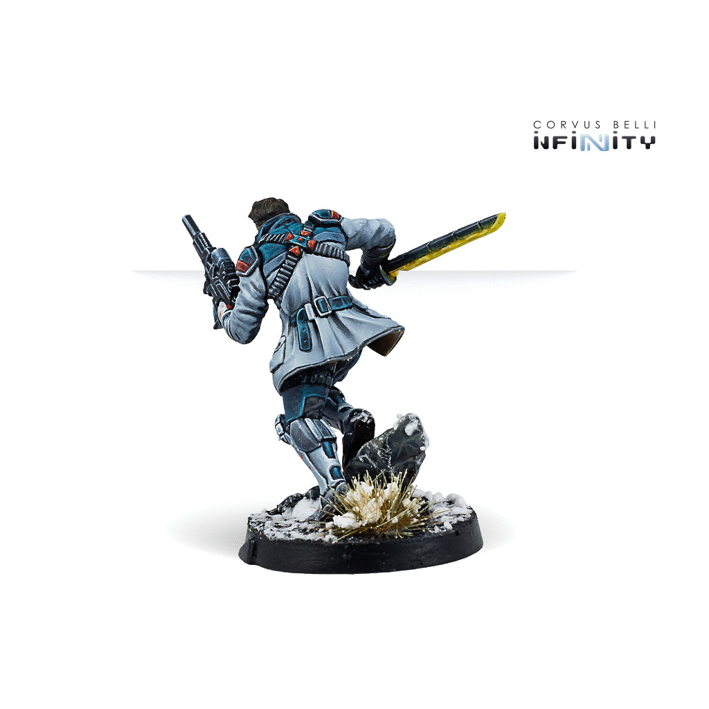 Infinity - Aleph - John Hawkwood Merc Officer (K1 Marksman Rifle).