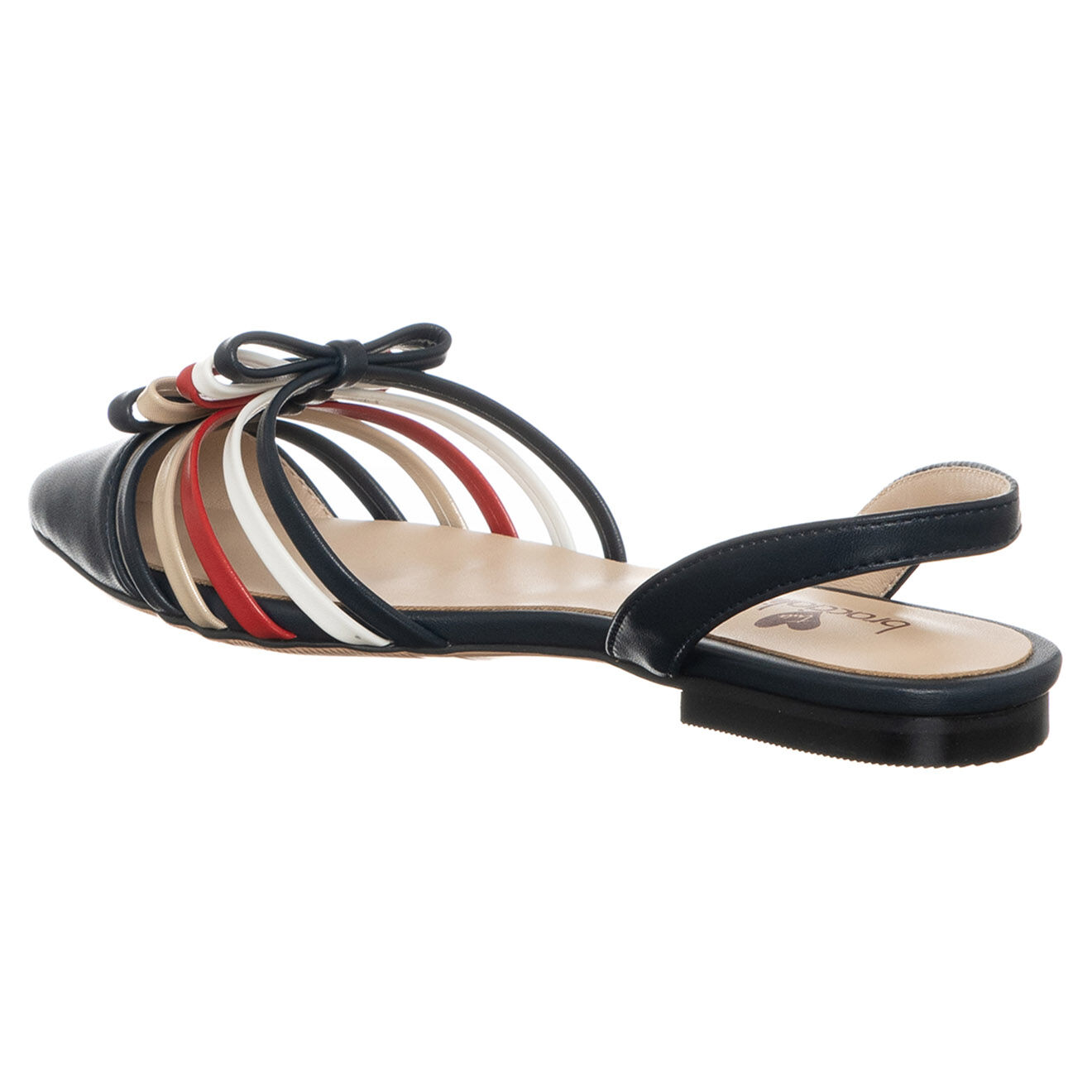 Tua By Braccialini Slingbacks Sacha noir/rouge/blanc