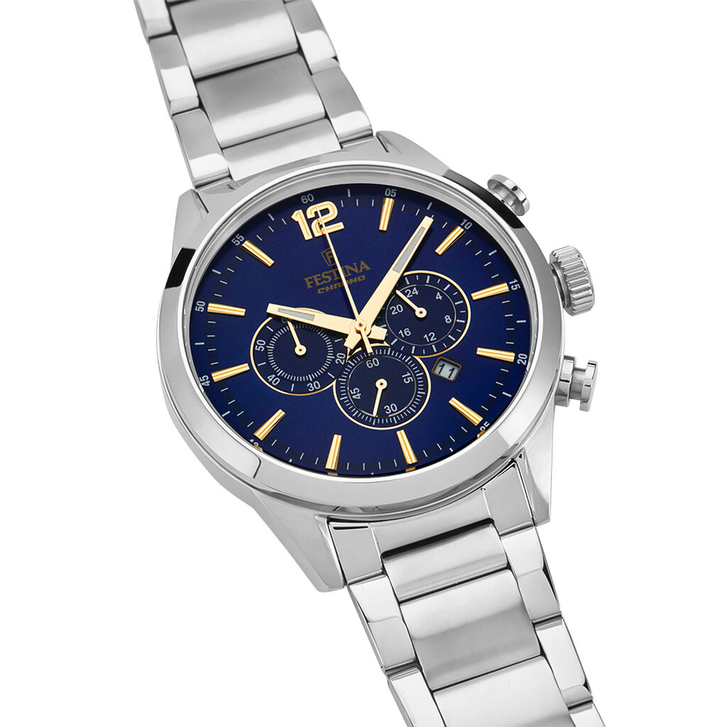 Montre Festina Timeless Chronograph Bleu