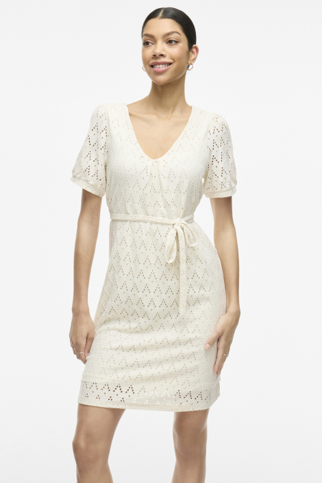 Vila beige dames jurk