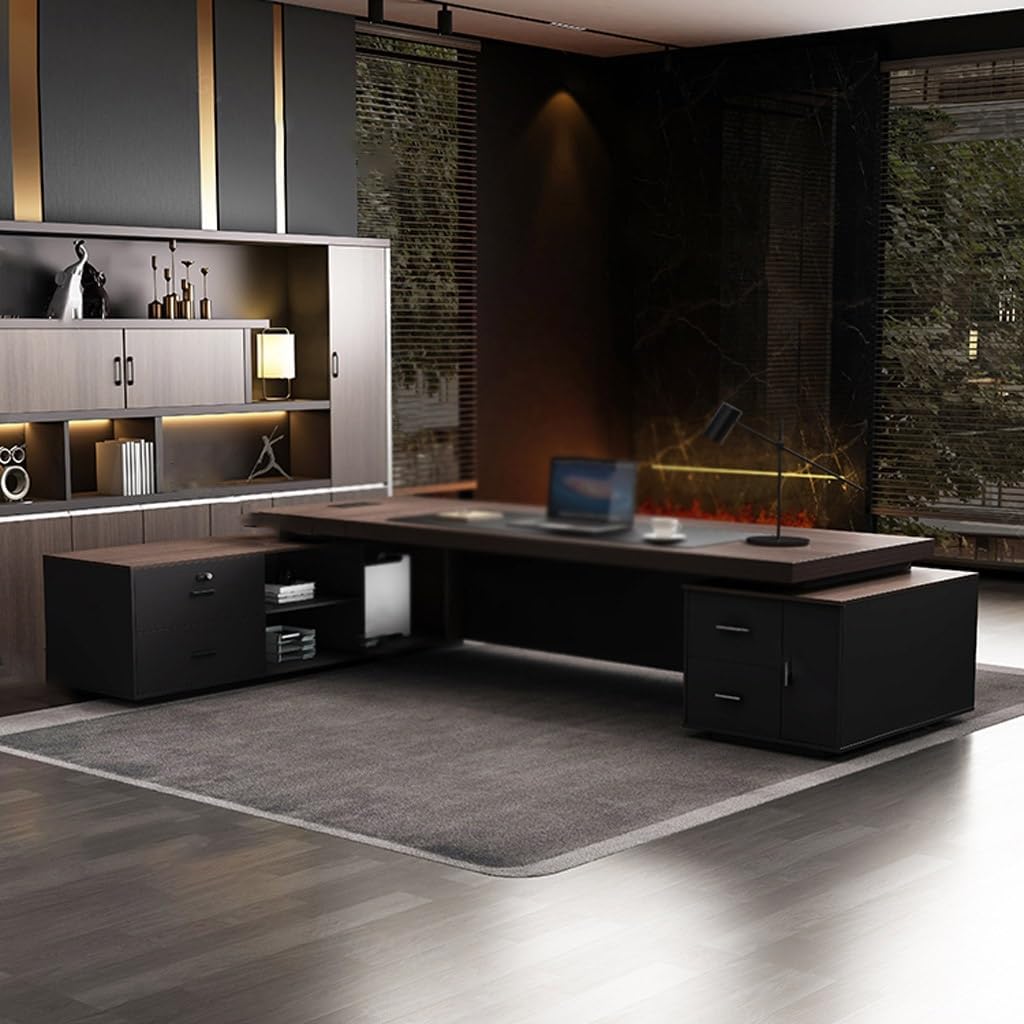 TEESONG Vanity Desk Office Desks Modern Executive Desk President's Manager Office Furniture