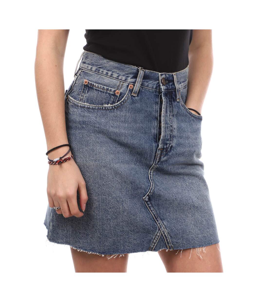 Jupe en Jean Bleu Femme Teddy Smith Jenner