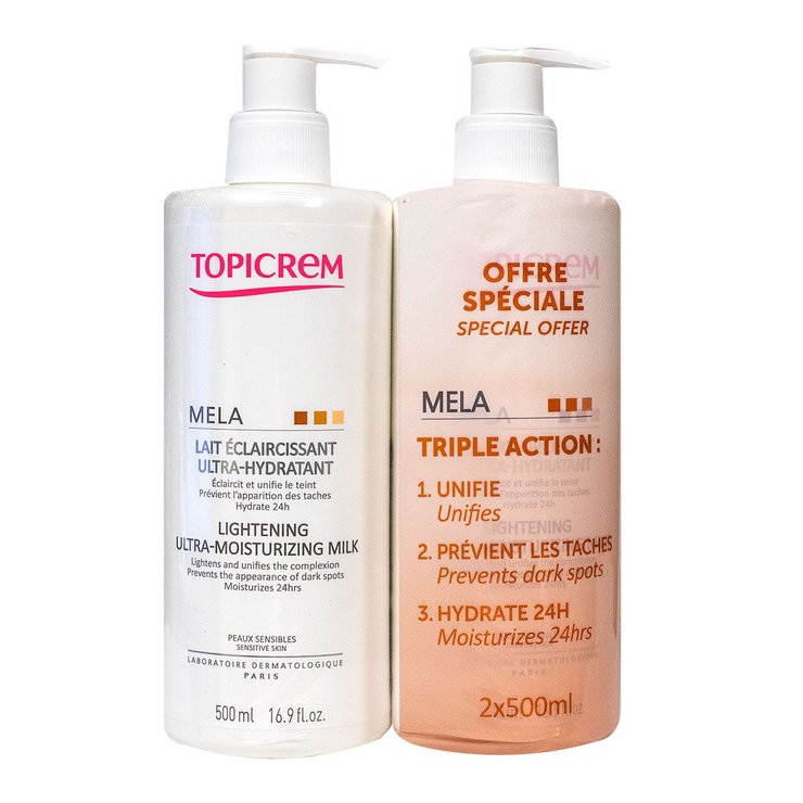 Lait éclaircissant ultra-hydratant 2x500ml