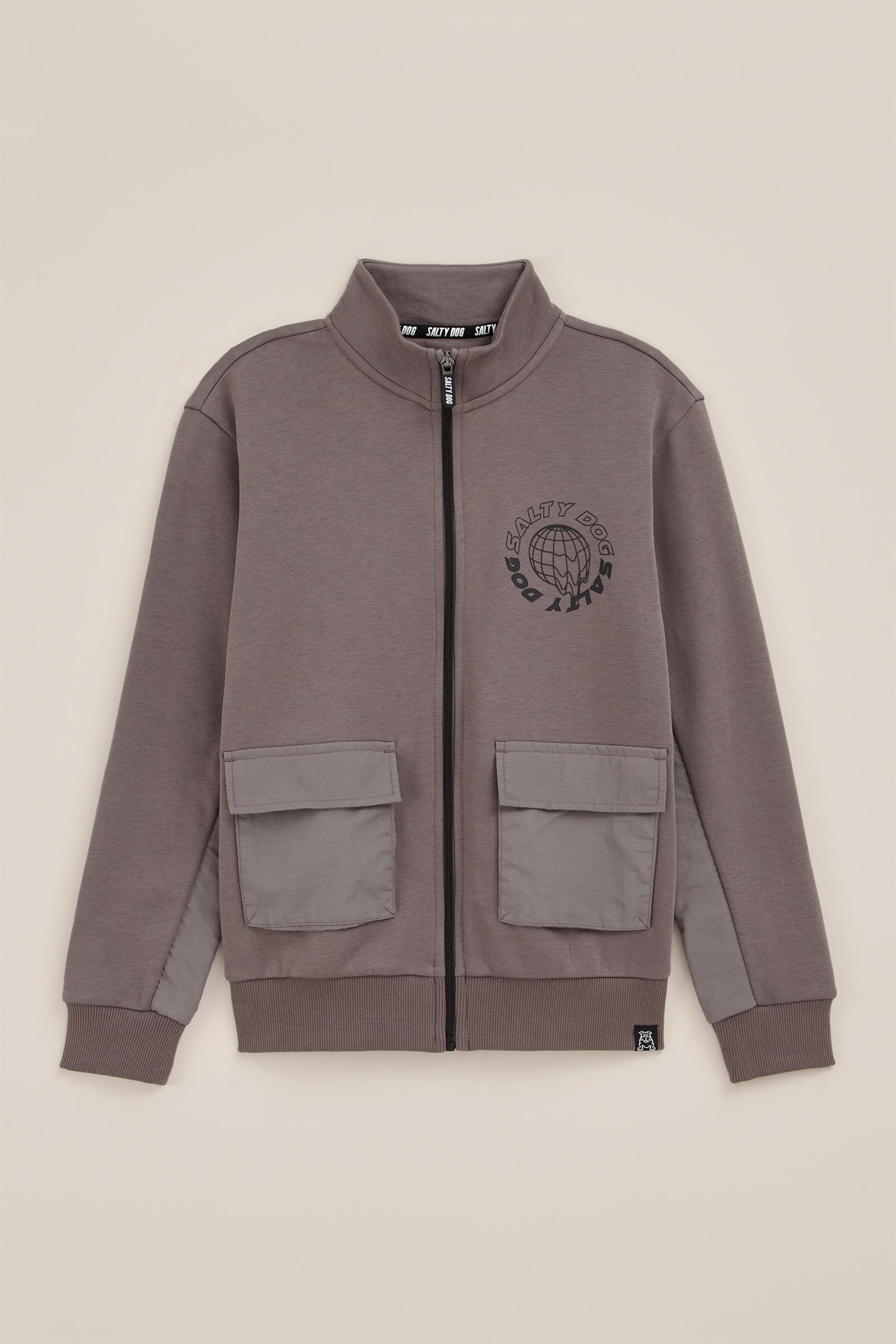 Jongens vest met opgestikte zakken Salty Dog Grijs