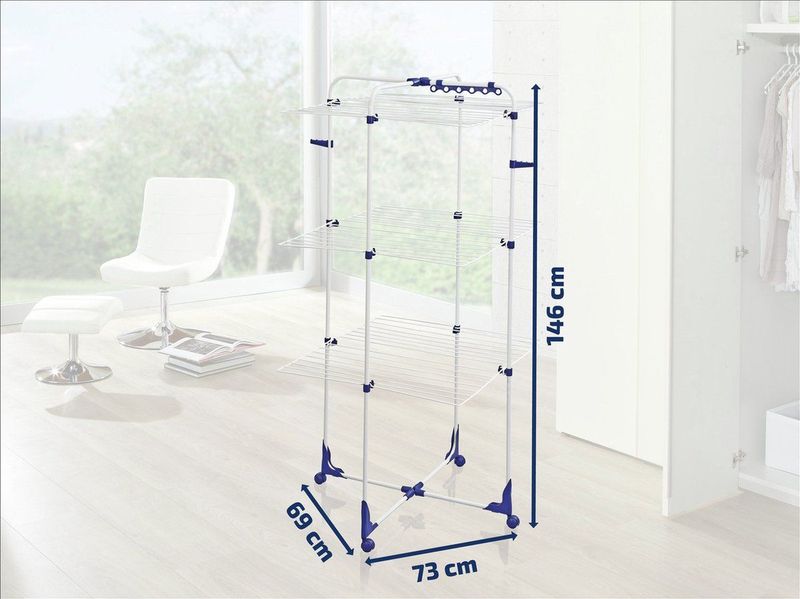 Leifheit - Classic Tower 340 - Droogrek - Wit - Metaal