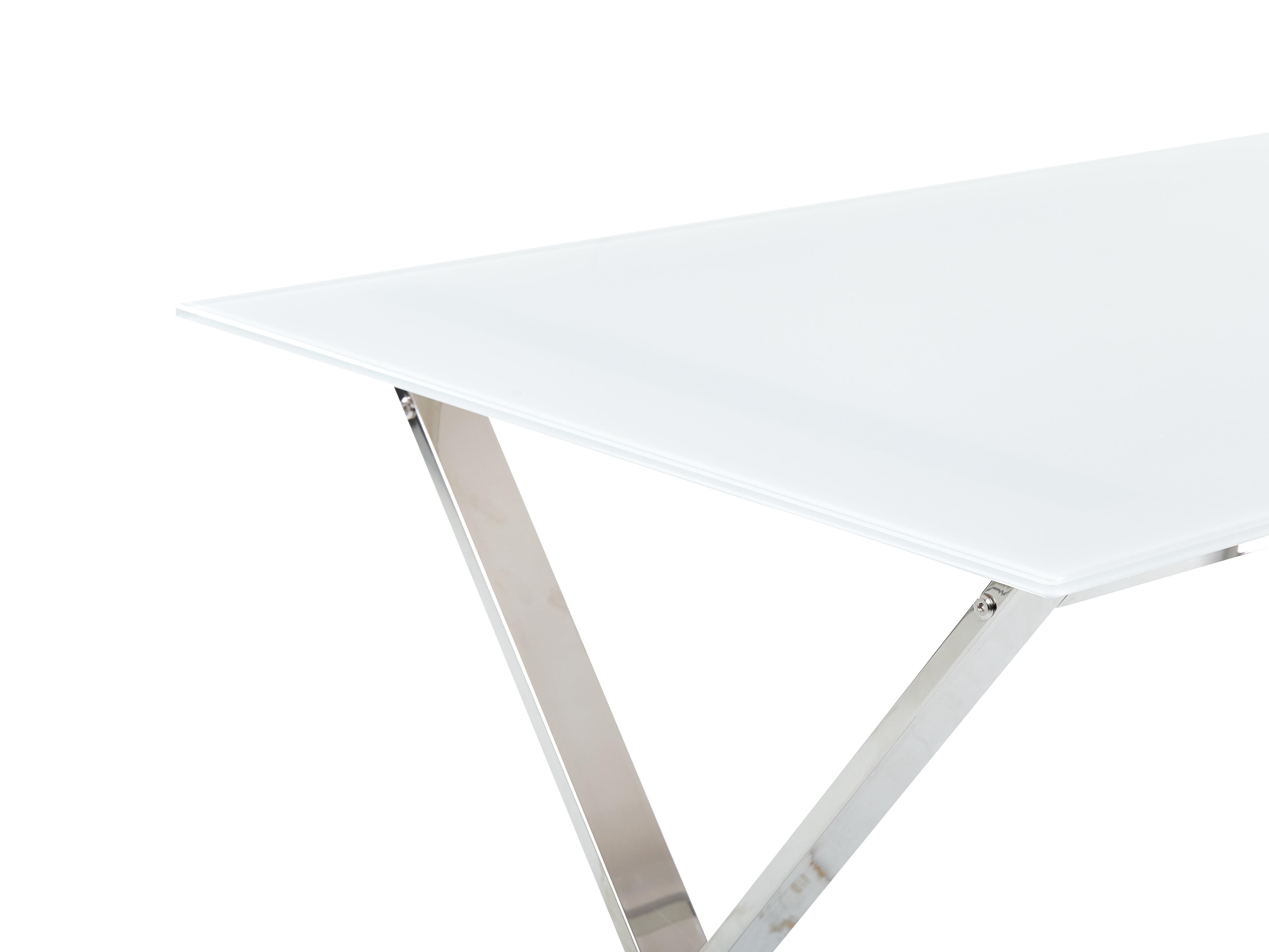 Eettafel ATTICA Wit 70 cm Veiligheidsglas 120 cm