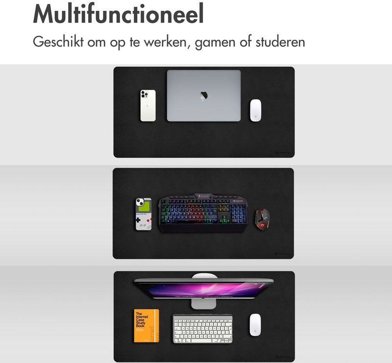 imoshion - Bureau Onderlegger - Zwart - 90 x 45 cm