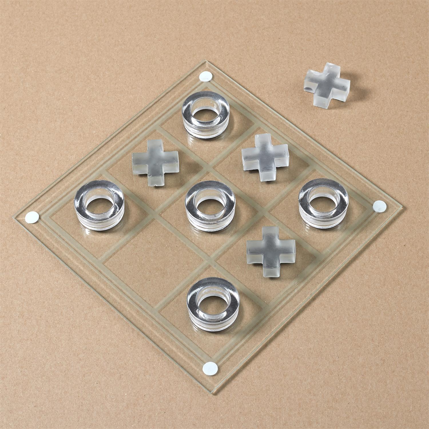 JEU TIC TAC TOE VERRE