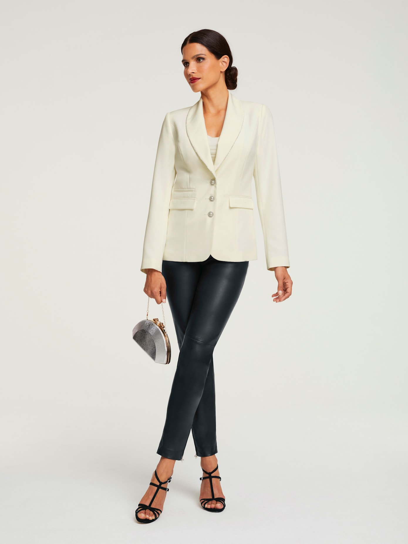 Pantalon en cuir cuir d'agneau souple