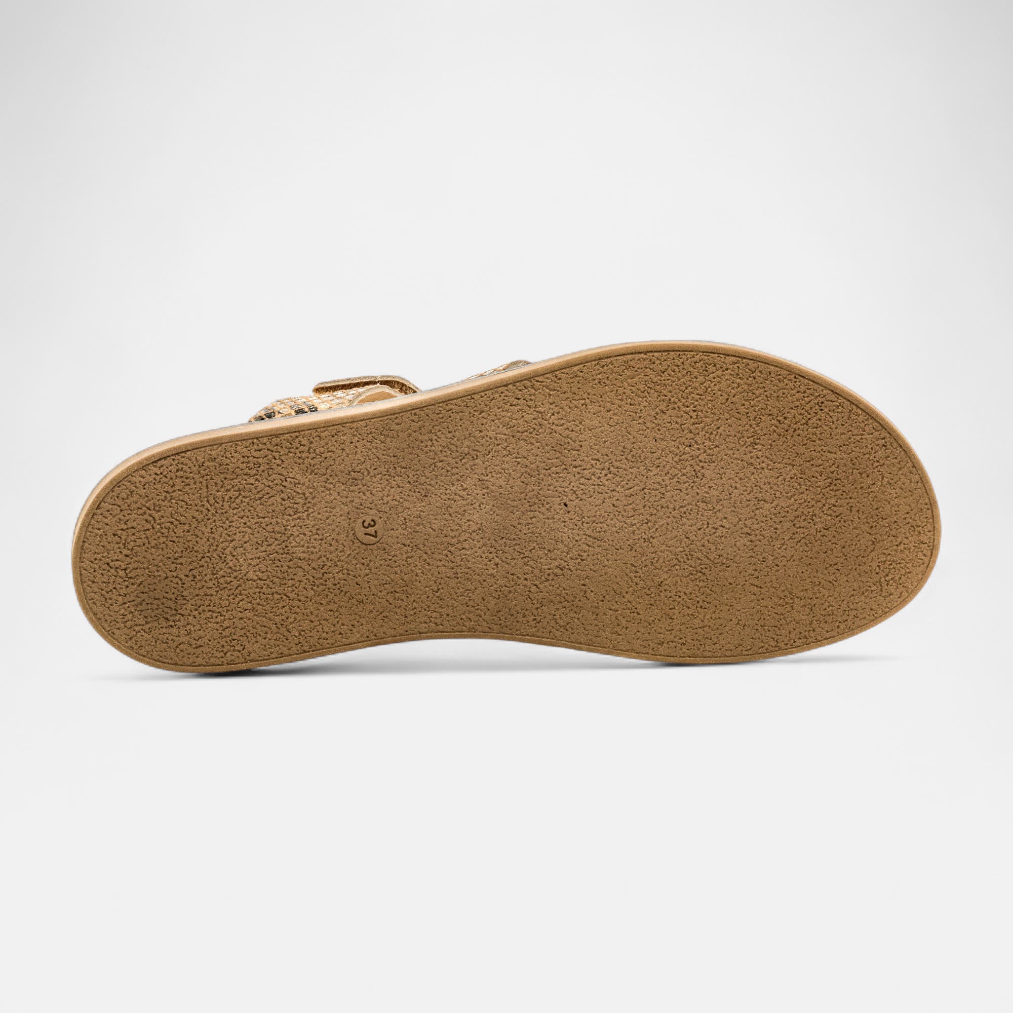 Mules Femme en cuir or