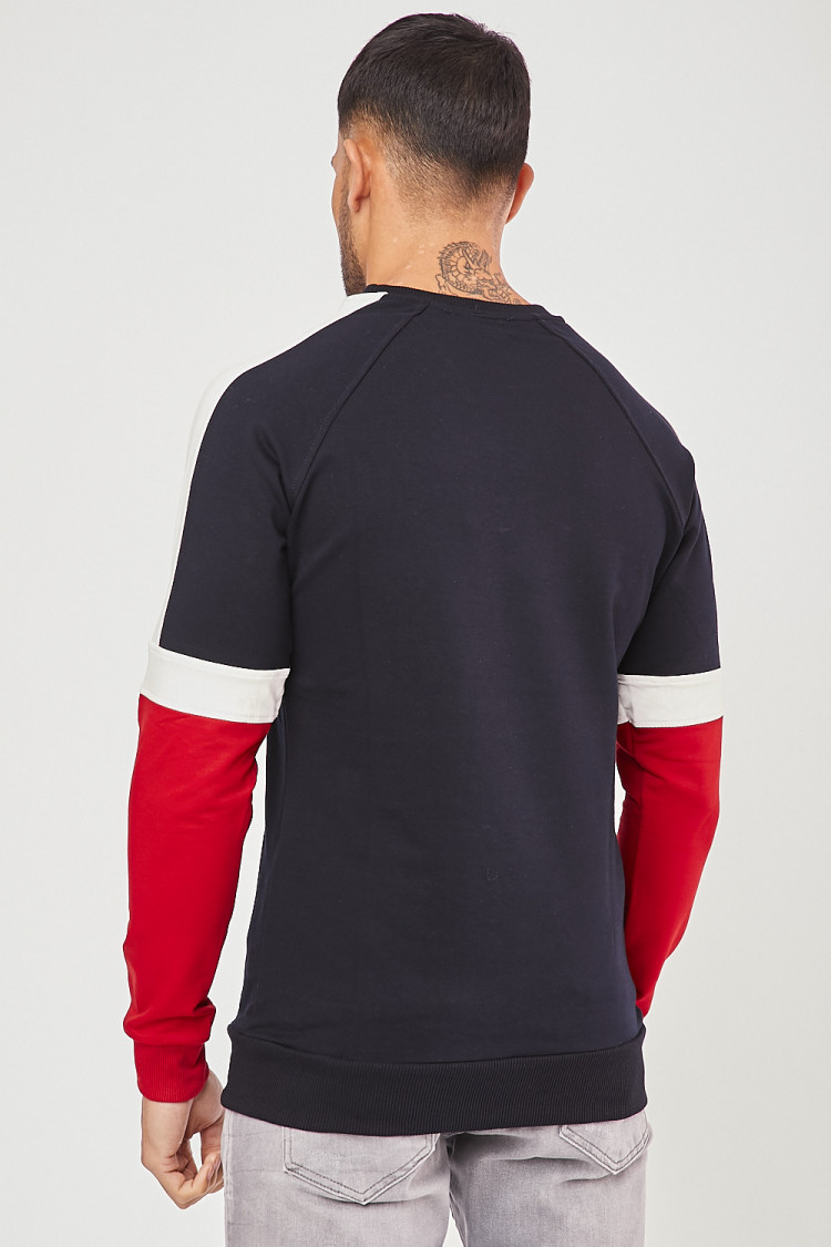 Pull bleu à bandes Brentiny