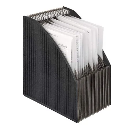 Veloflex Stehsammler-Fächerbox A4, schwarz