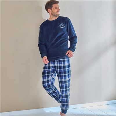 Pyjama polaire à carreaux