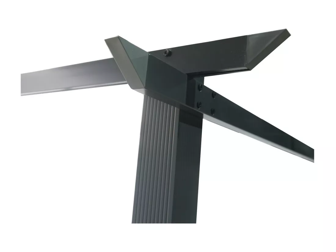 Tonnelle/Pergola en aluminium 3x4m toile coulissante rétractable - anthracite taupe - HAVANA