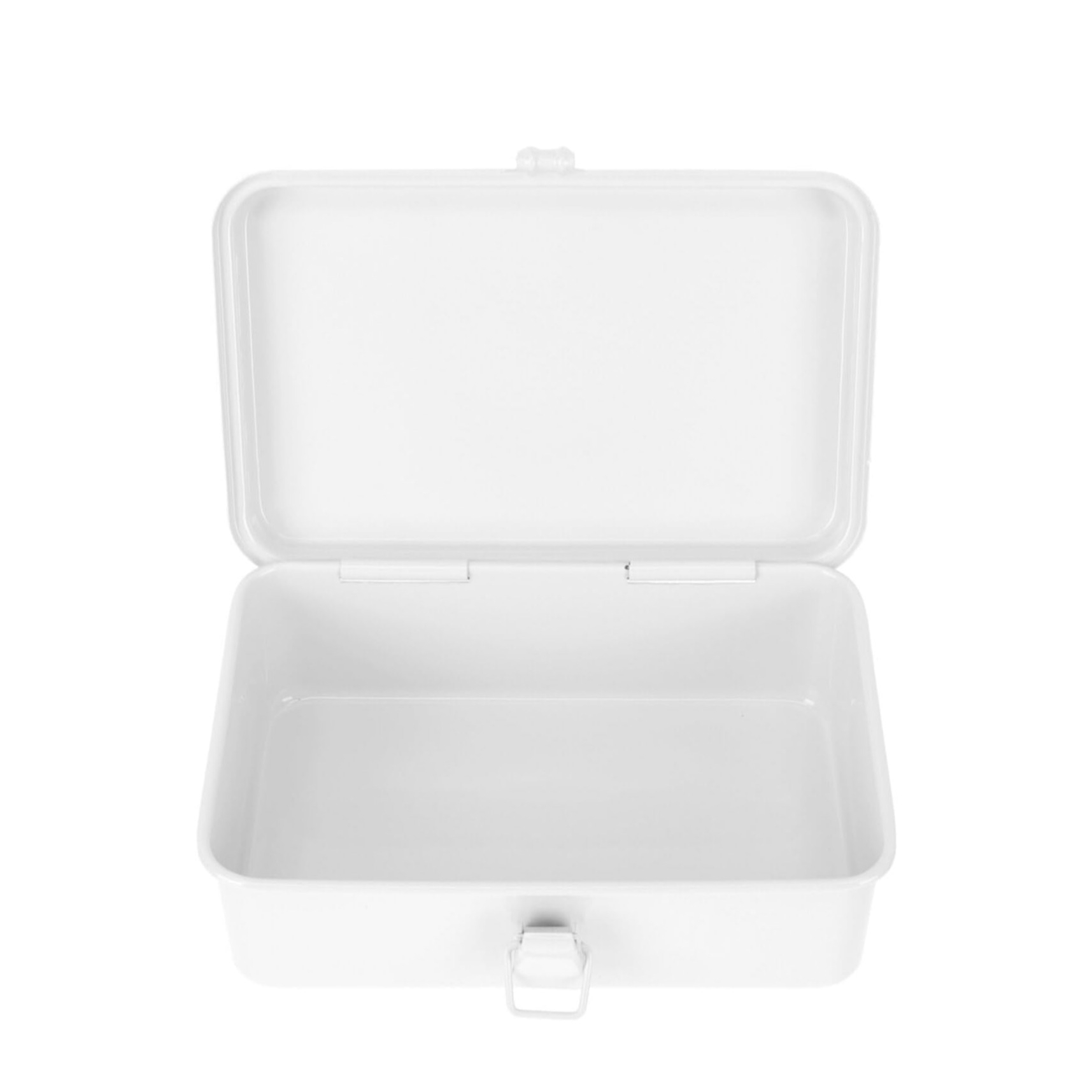 (200x125mm) Blech Dose Aufbewahrungsbox Home Deko Behälter Vorratsdose Mercerie Zubehör / Büro Artikel - Weiss