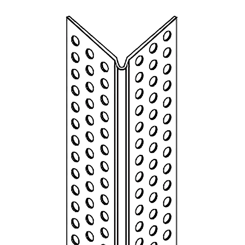 Hjørneskinner PVC. Spartelnæse 250cm - 100 stk