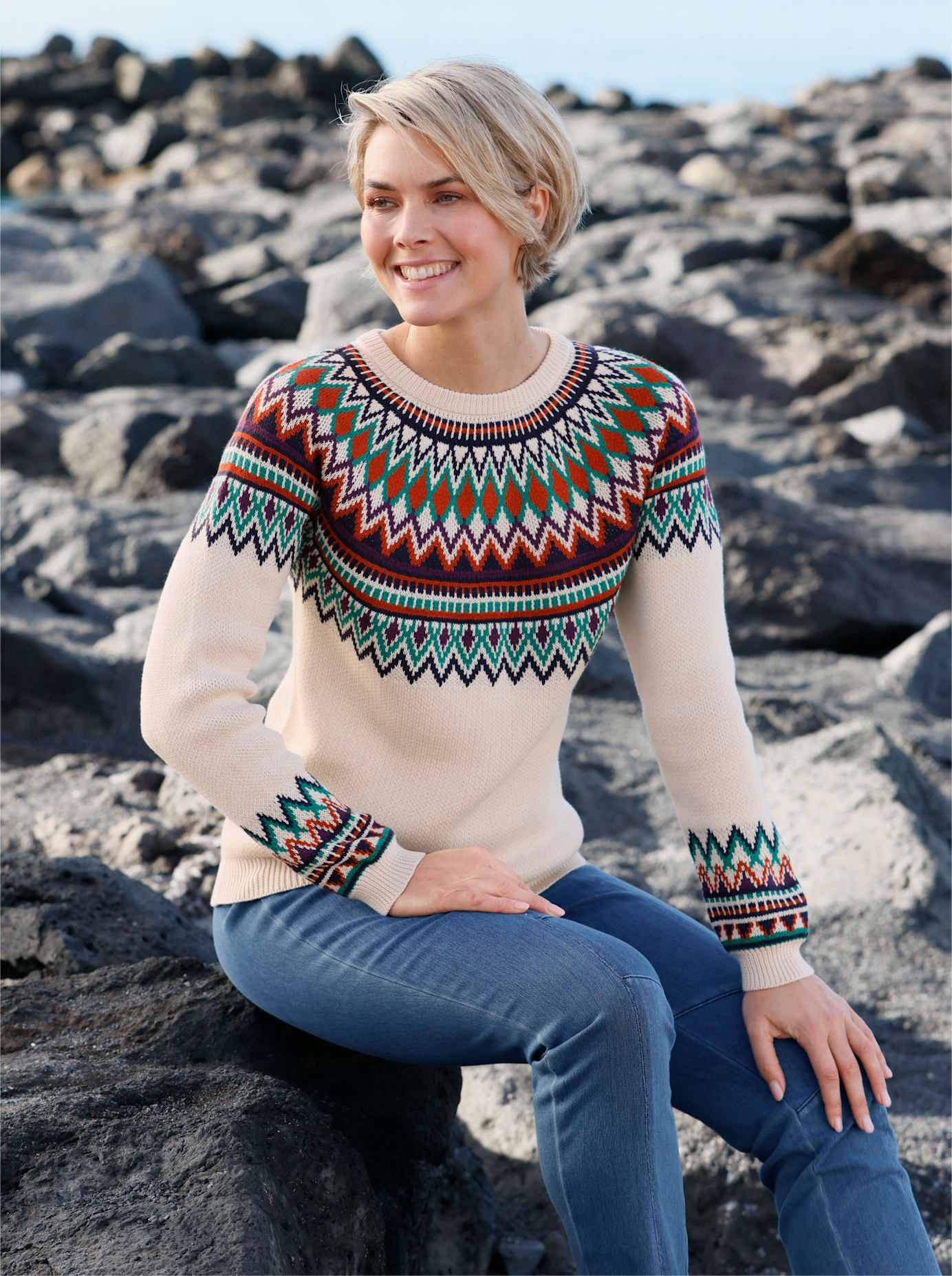 Casual Looks Norwegerpullover »Pullover«