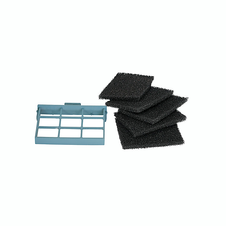 Filtre à charbon carré CARBFILT7 L. 9 cm noir