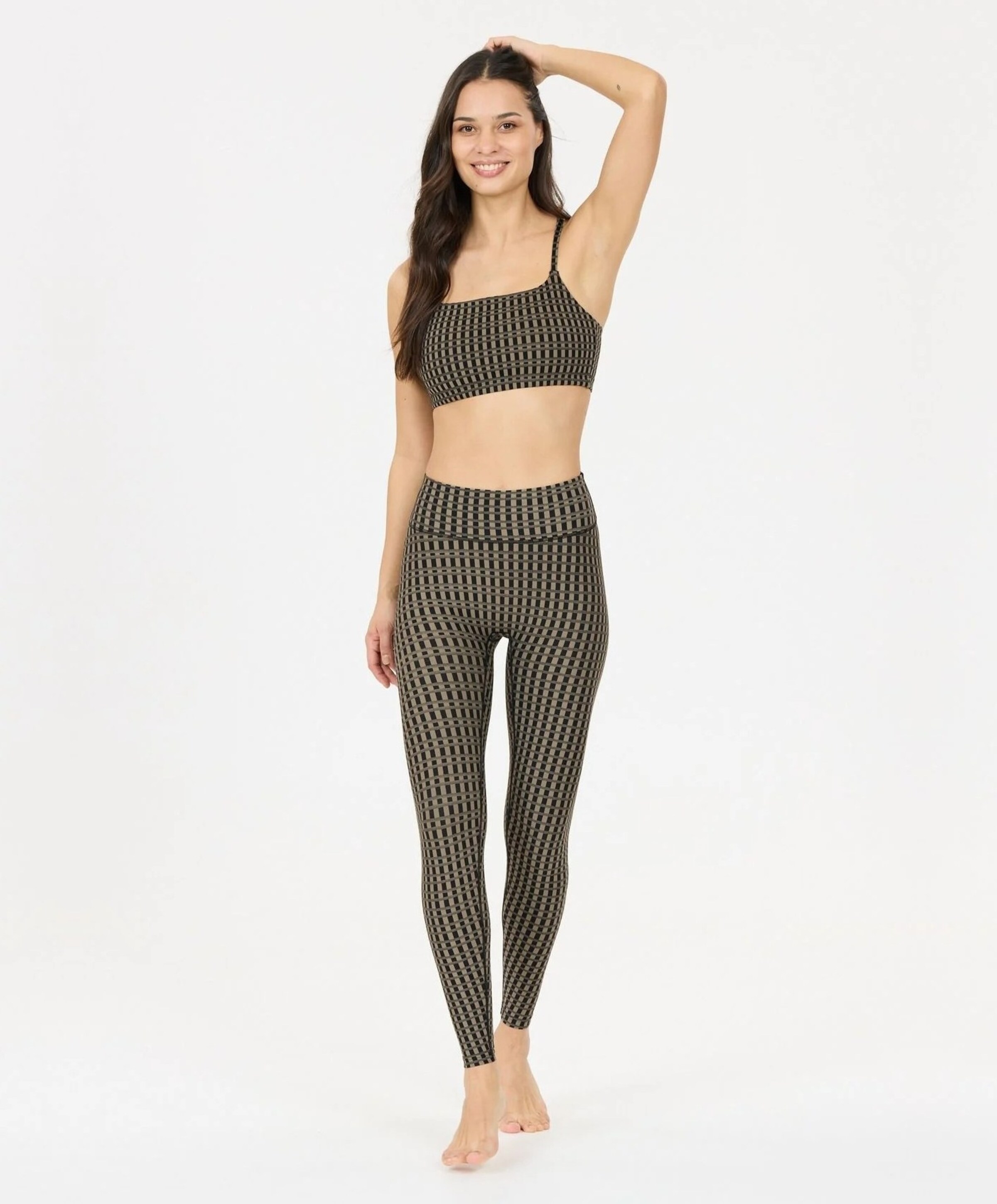 Athlecia Fleurie W Printed dames tights bruin