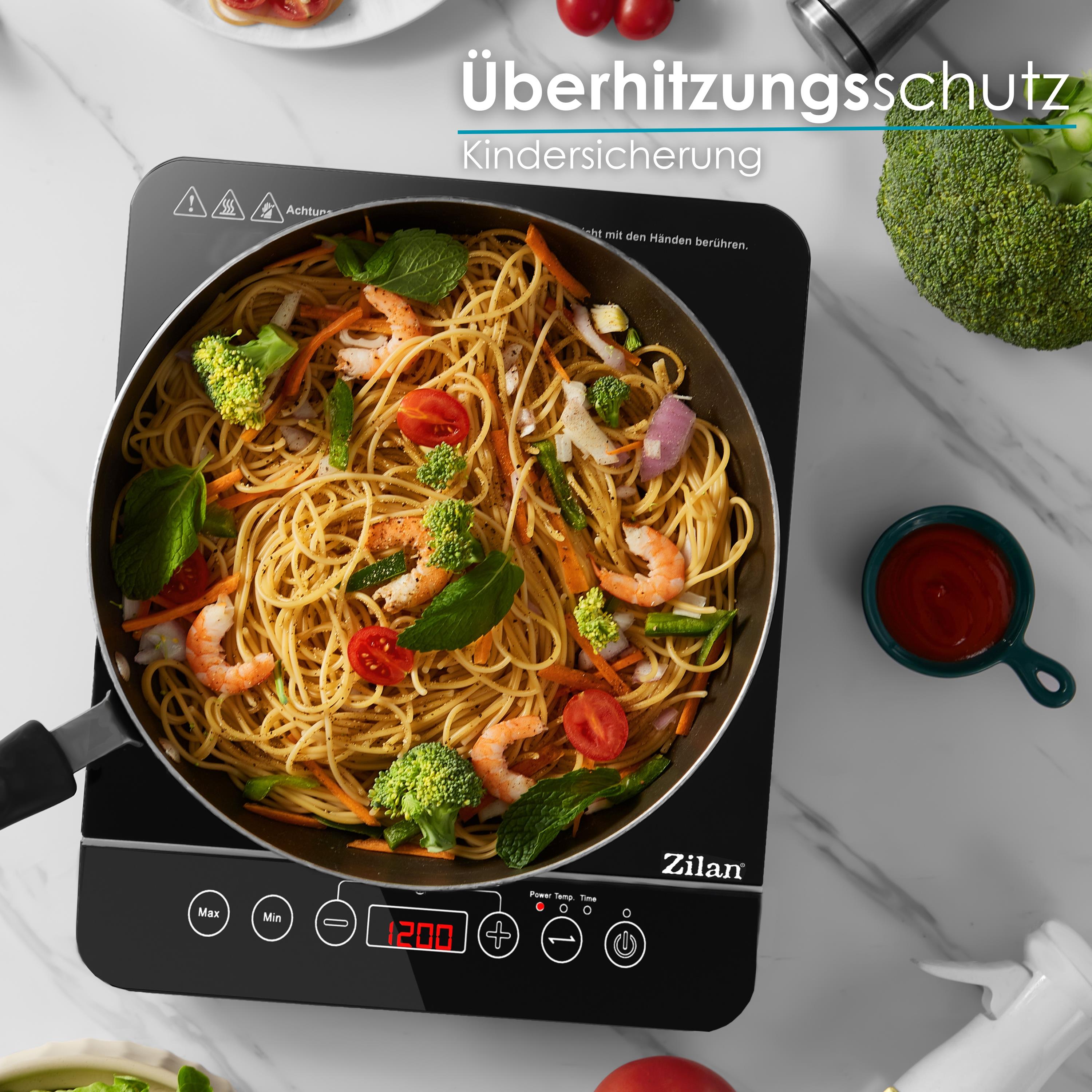 Zilan Induktionskochfeld 1 Platte Einzelinduktionskochfeld 2000W