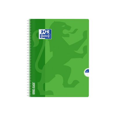 Oxford Openflex - Cahier polypro à spirale 24 x 32 cm - 180 pages - grands carreaux (Seyes) - disponible dans différentes couleurs