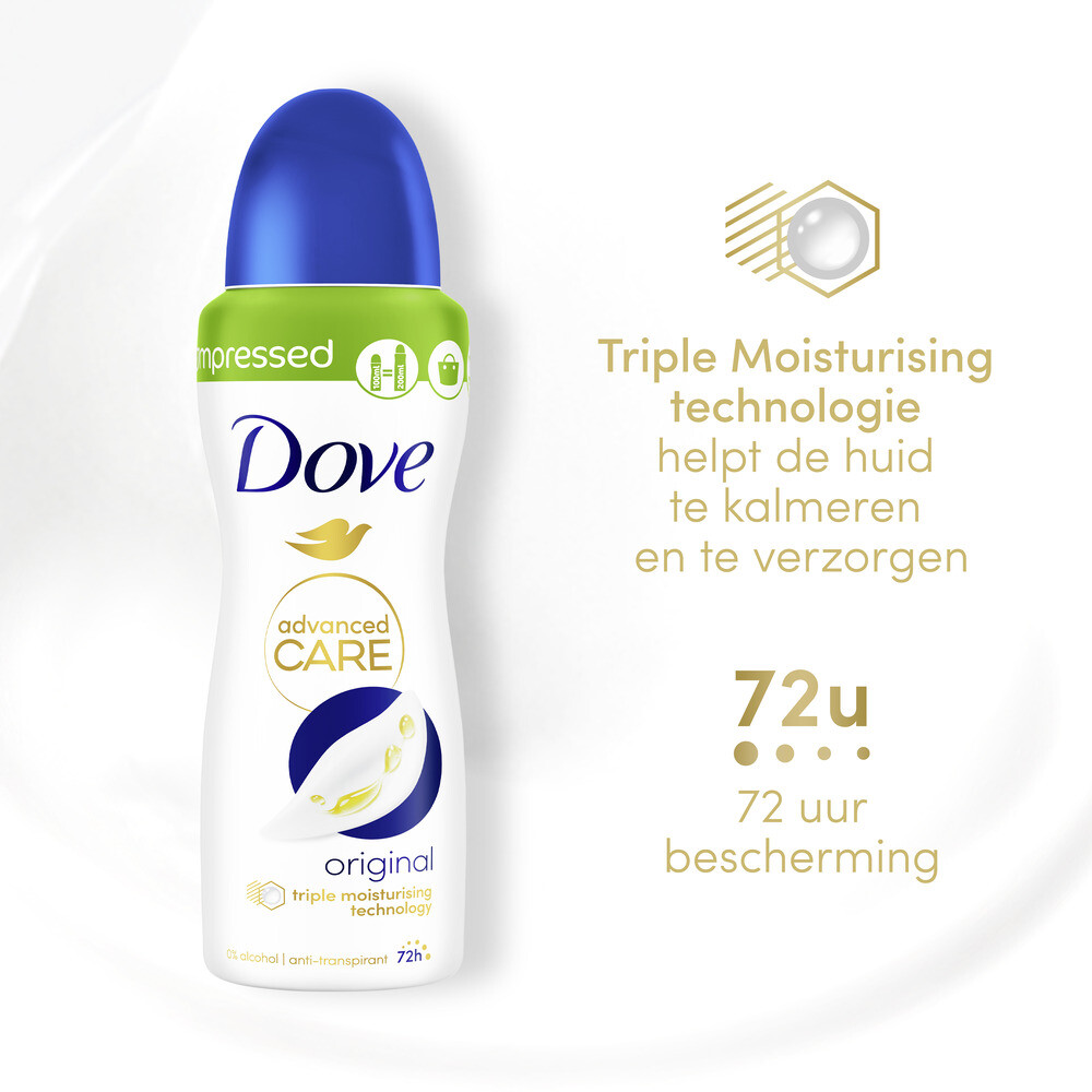 6x Dove Deodorant Spray Original100 ml