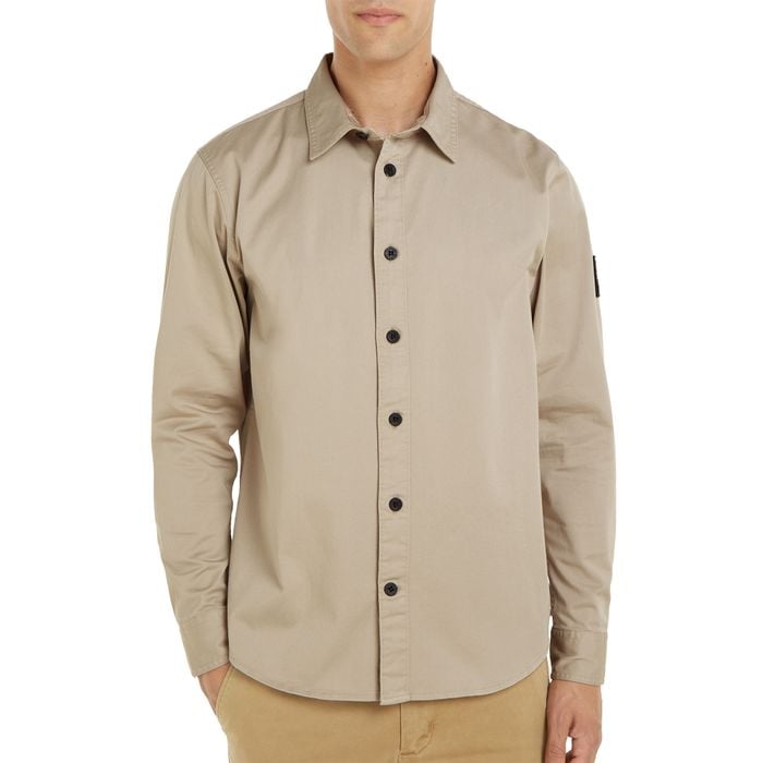 Calvin Klein Monologo Badge Relaxed Overhemd Heren
