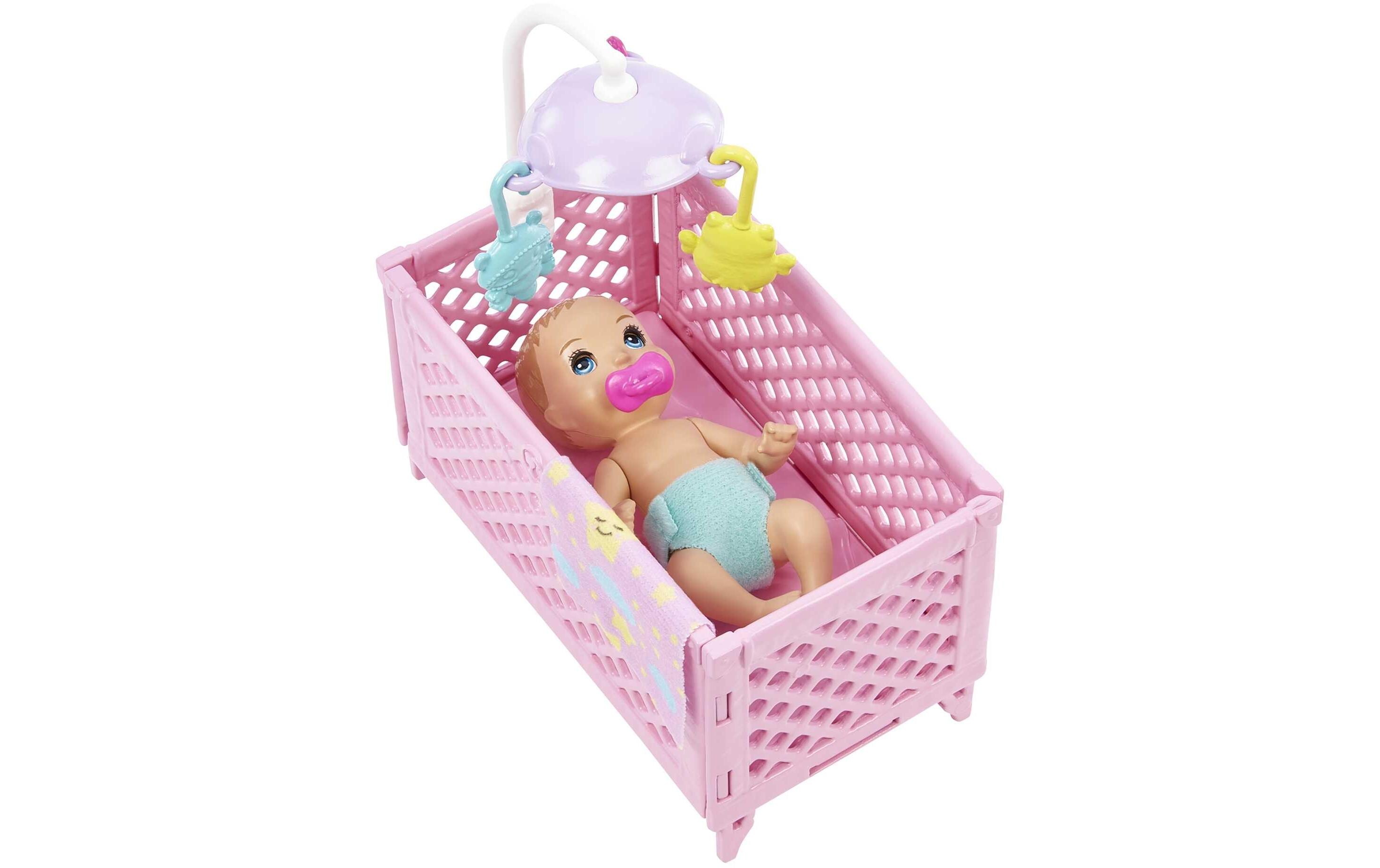 Spielset Barbie Skipper: Babysitters Sleepy BabyBabysitter-Spielset mit Gitterbett