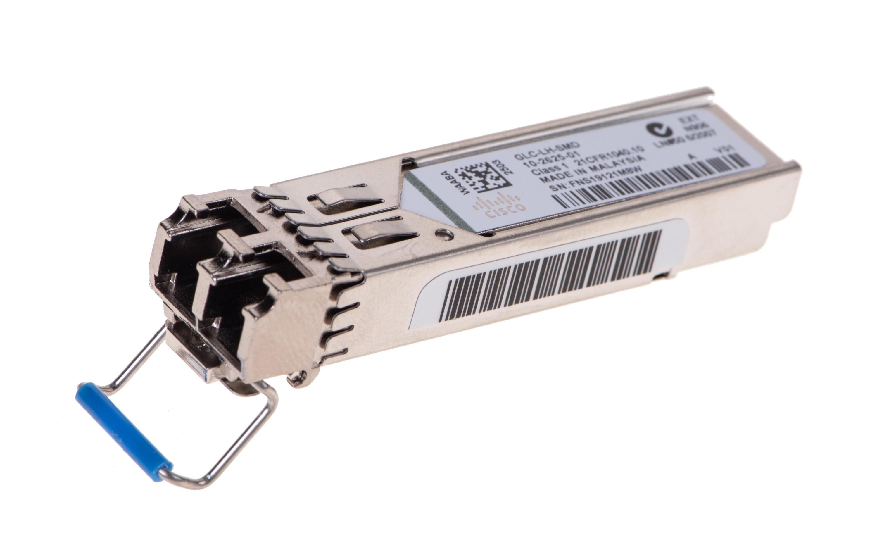 SFP Modul GLC-LH-SMD<br>SFP für Singlemodefasern mit Duplex-LC-Stecker