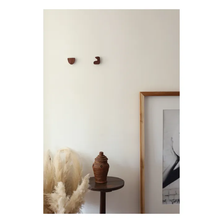 Nastassia Brame Bouton de porte - Patère Niki | Bois de rose