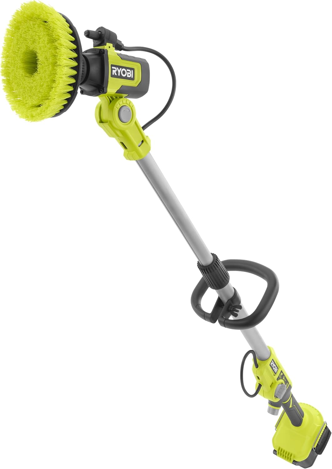 RYOBI 18 V ONE+ Akku-Nass-Reinigungsbürste RWTS18-0 (teleskopierbar bis 1,4m, 15 cm Borstenkopf, Max. Leerlaufdrehzahl min⁻¹ 0-2100, ohne Akku und Ladegerät)