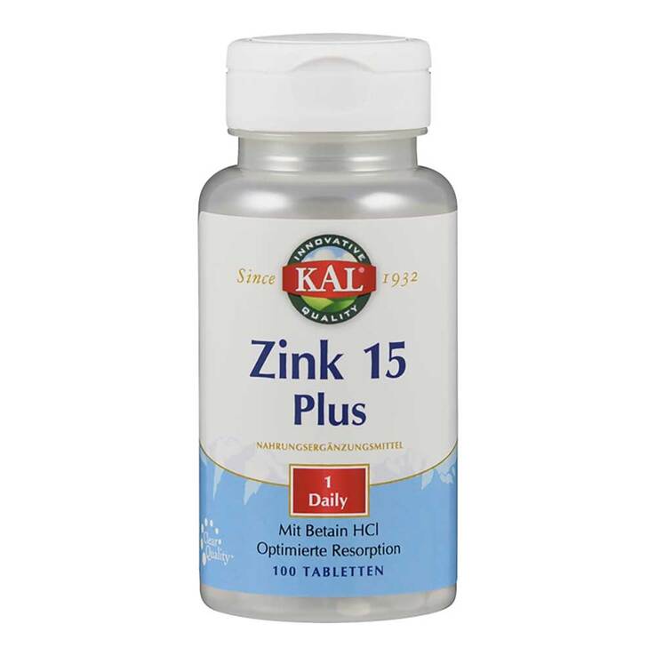 Zink 15 Plus Tabletten, 100 St