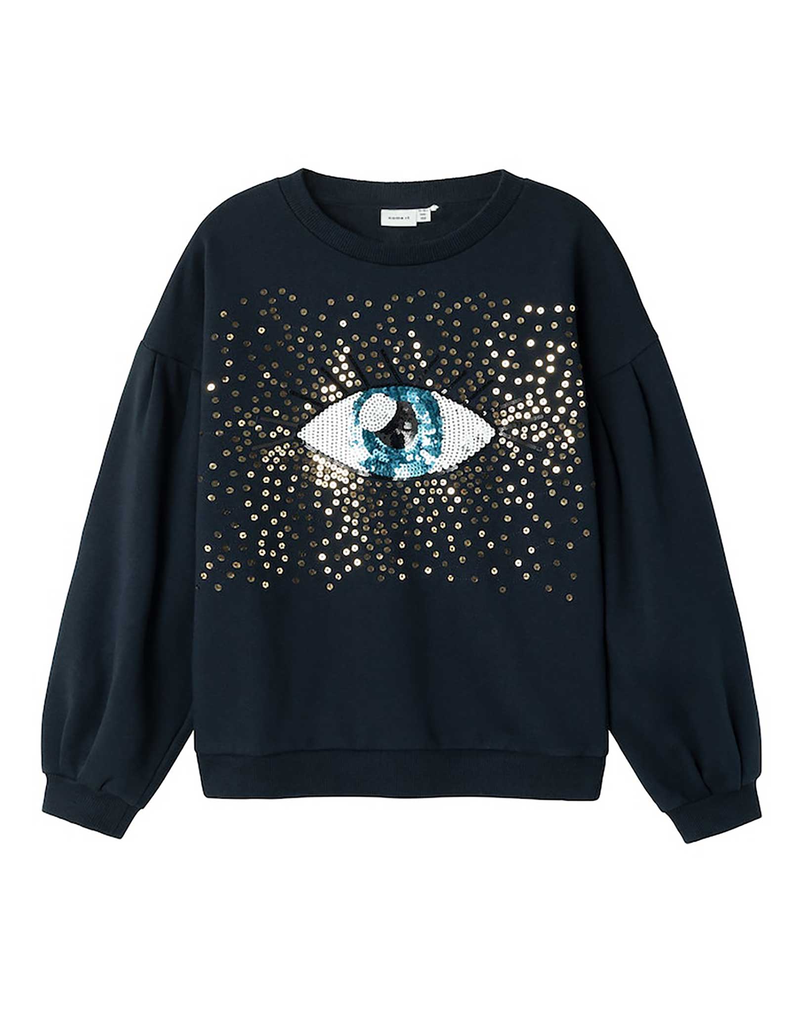 Sweatshirt NKFBITIA AUGE mit Pailletten in dark sapphire
