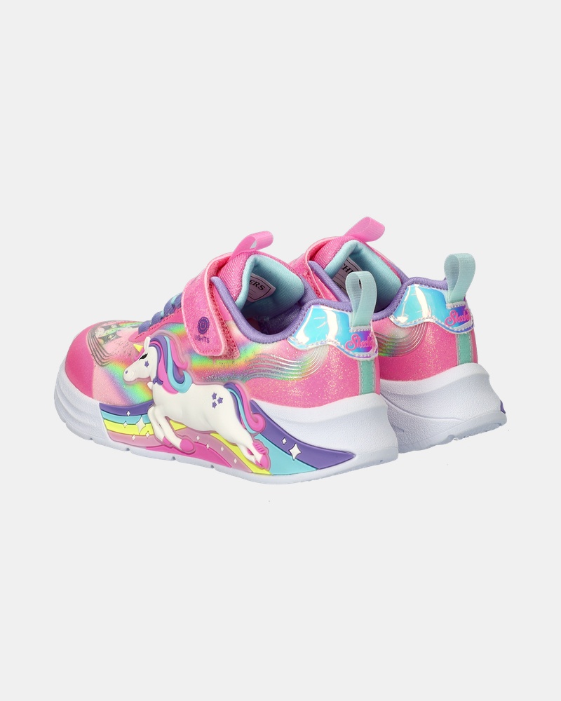 Skechers Unicorn Chaser Klittenbandschoenen  - roze