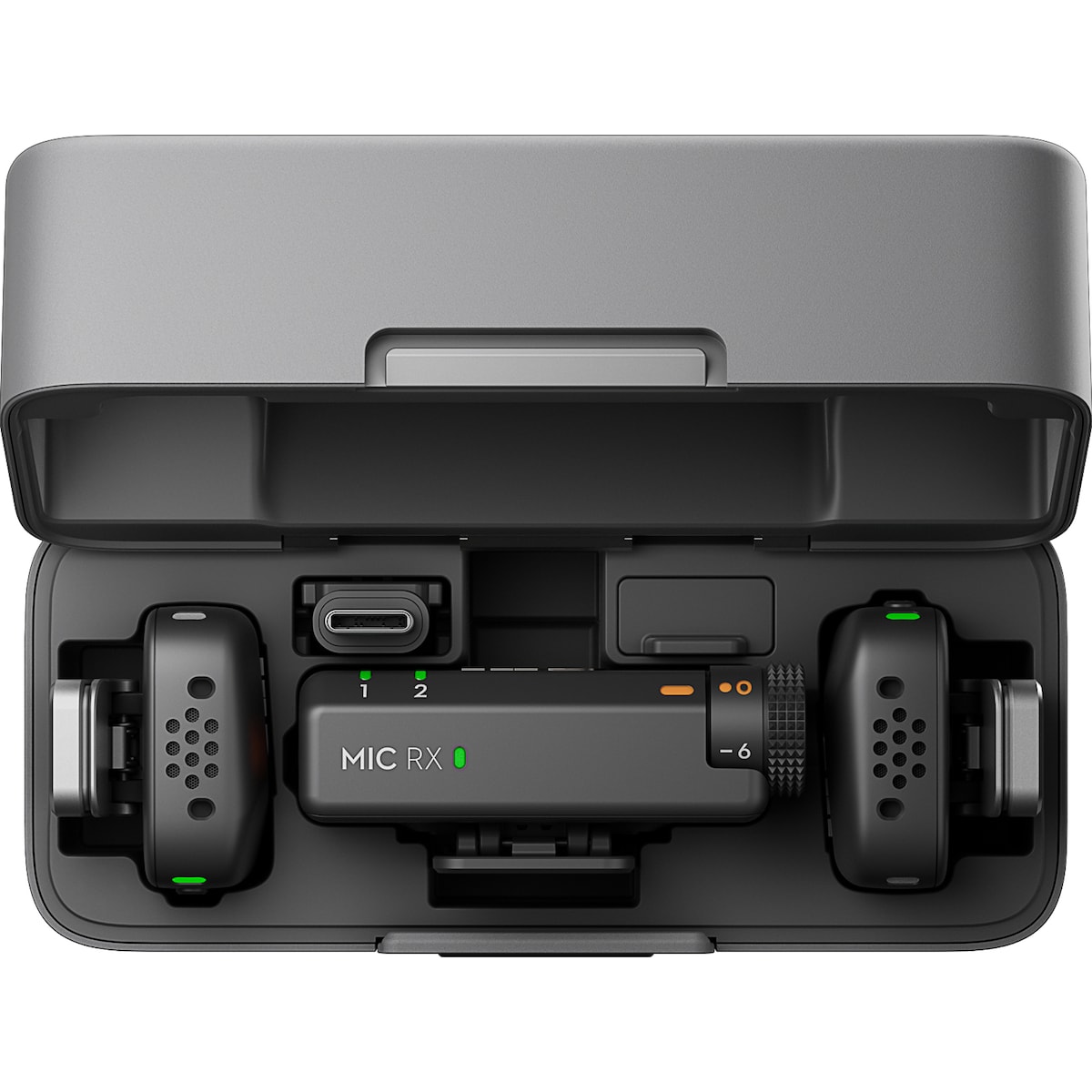 DJI Mic Mini lavaliermikrofon, mottaker og ladesett