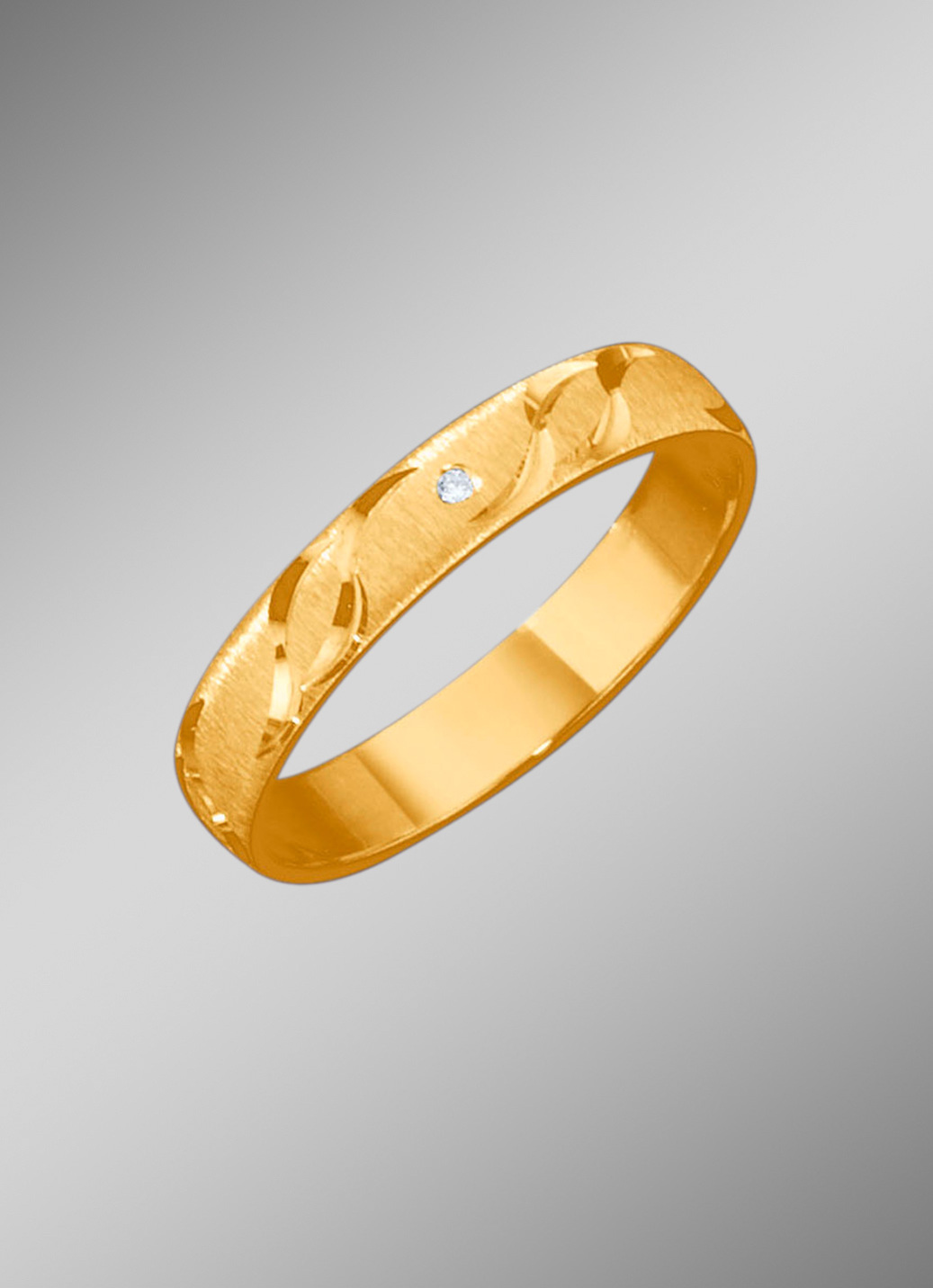 Trauring mit Wellen-Design
