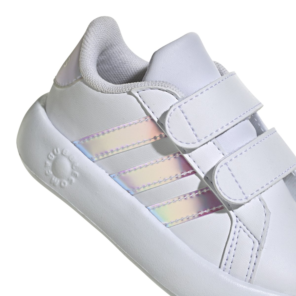 Facile à mettre-Court2-ig-Baskets - Talon plat - Blanc Multi