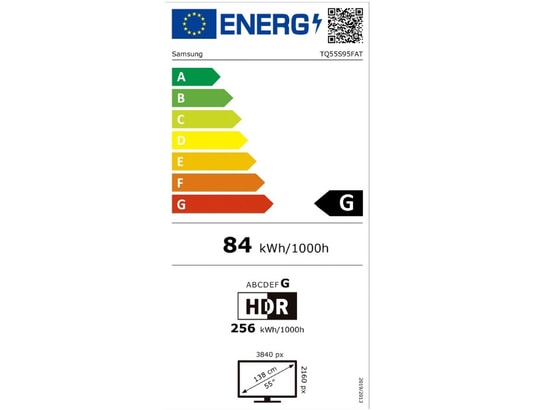 SAMSUNG - TV OLED 4K 138 cm TQ55S95F - OLED sans reflet