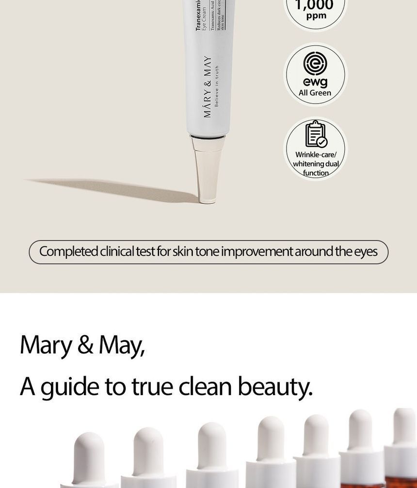 Mary&May - Tranexaminezuur + Glutathion Oogcrème Mini