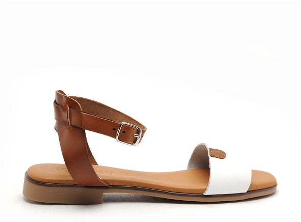 Eva frutos nu pieds plats femme 3052 blanc