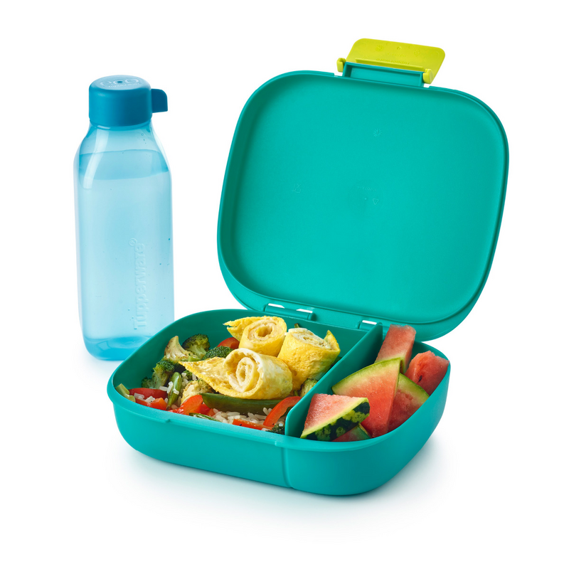 Eco+ 1-2-3 Lunchbox Die Lunchbox mit praktischer Unterteilung und Clip-Verschluss