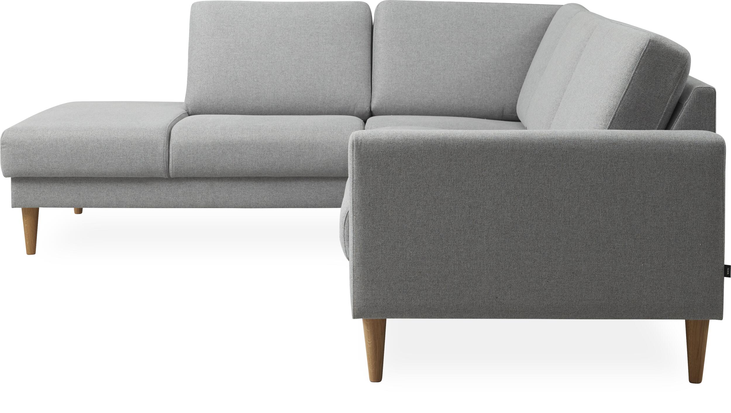 Linea venstrevendt hjørnesofa med pufafslutning