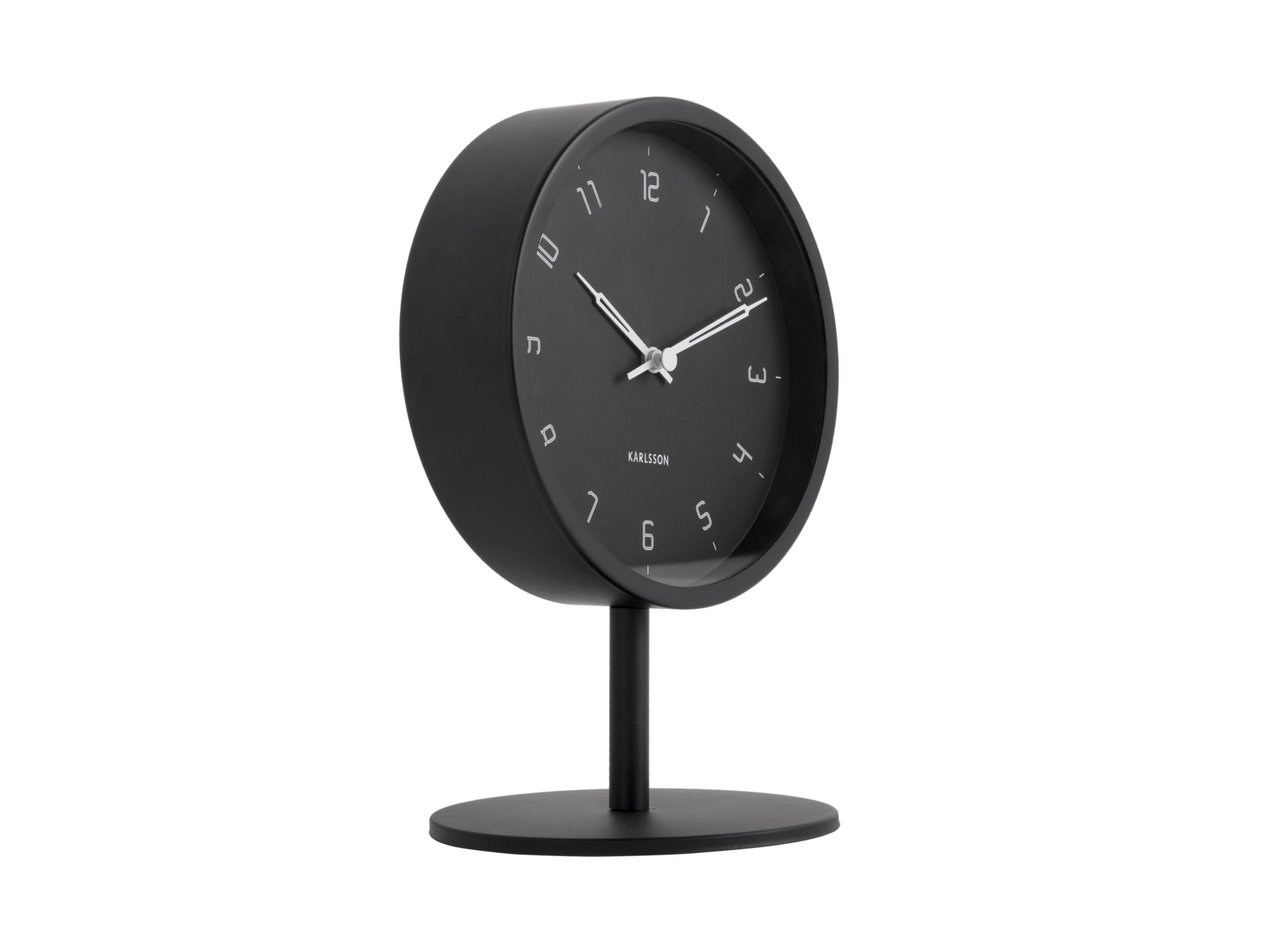 Table clock Stark iron matt black
