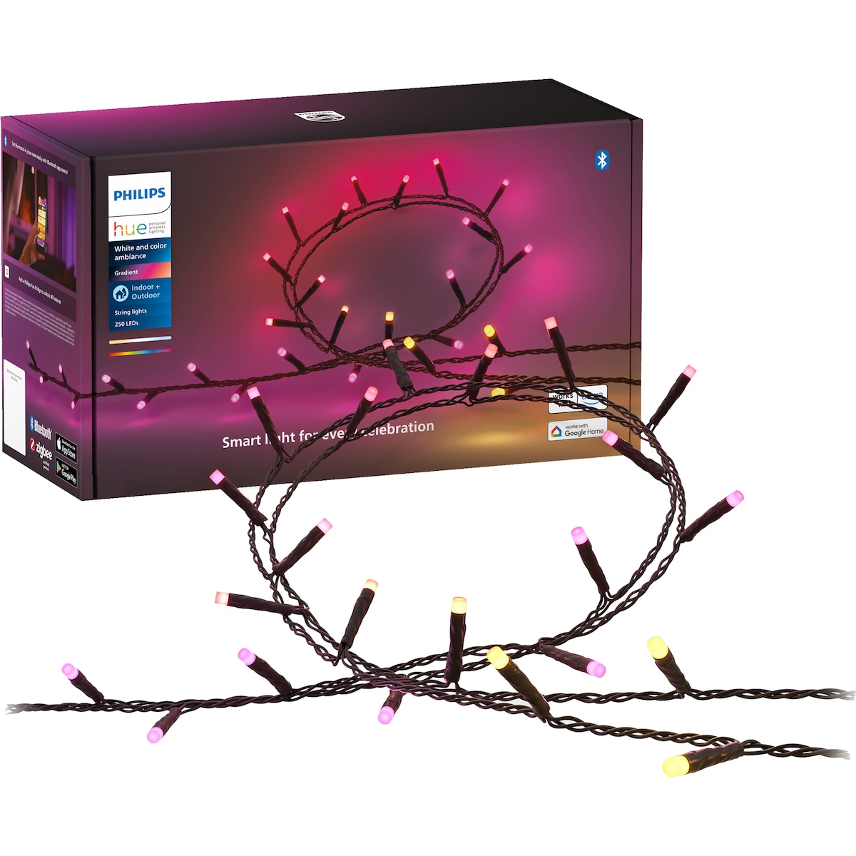 Philips Hue Festavia utendørs lyslenke 14W 20m