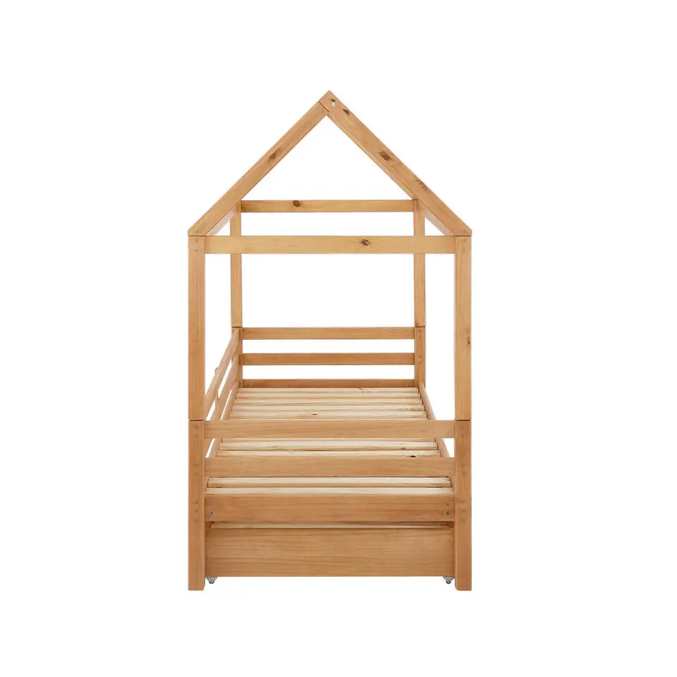 Alpi2 - Onderschuifbed 90x200 cm voor kinderen grenen