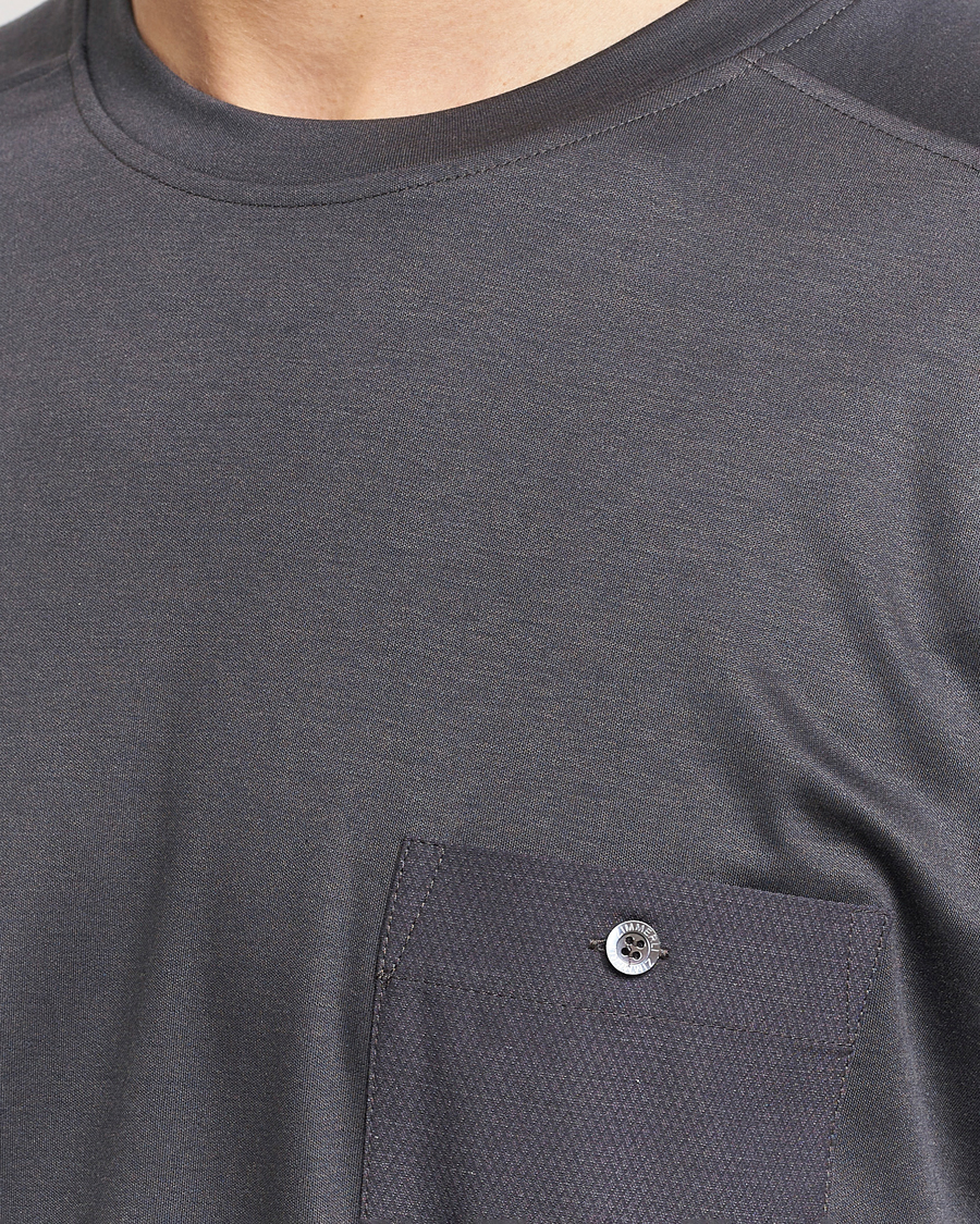 Zimmerli of Switzerland Cotton/Modal Crew Neck Loungwear T-Shirt Phantom