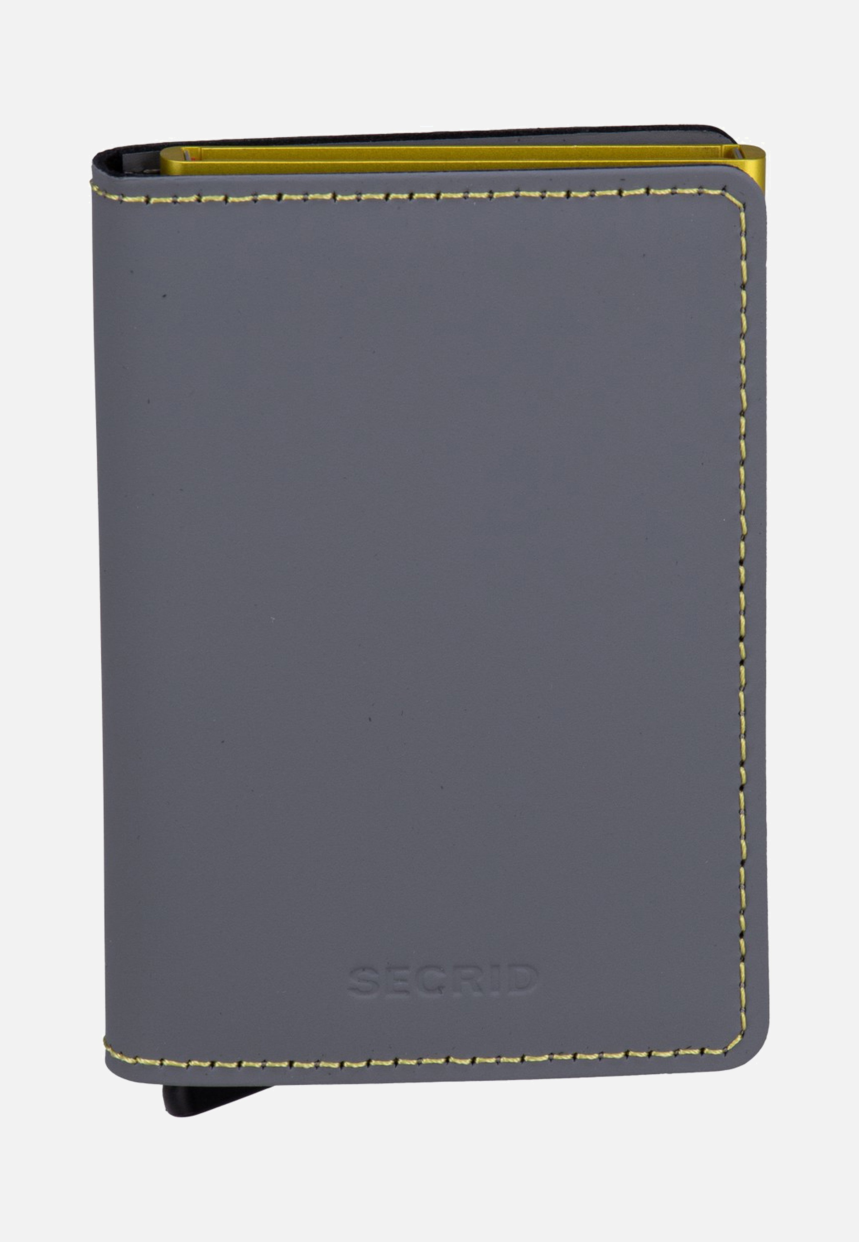 Slimwallet Matte Grey-Lime - Portemonnaie
