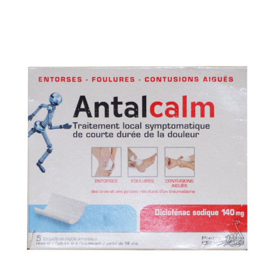 Antalcalm Emplâtres 140mg