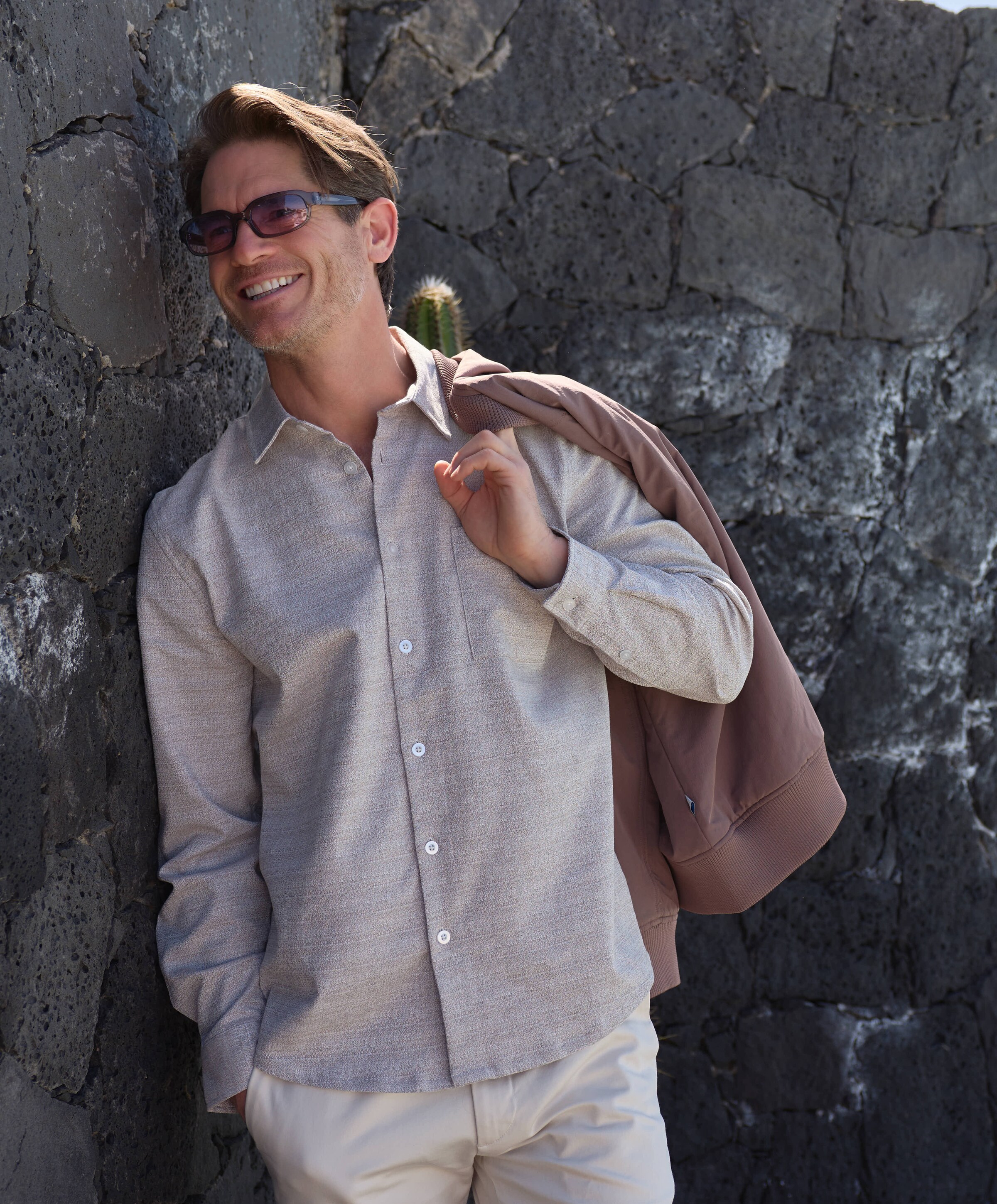Law of the Sea Heren overshirt beige