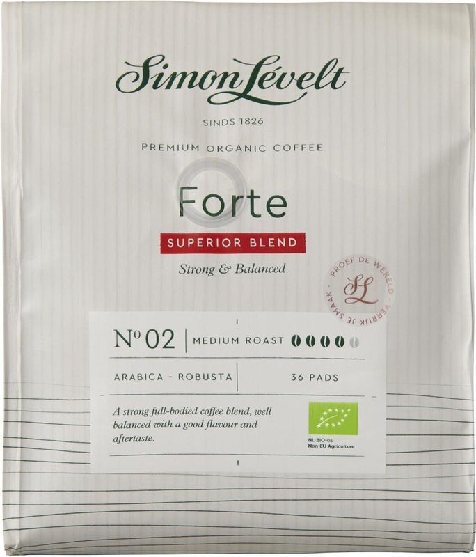 Simon Levelt Koffie Pads Forte 36 Stuks